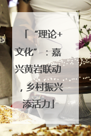 “理论+文化”：嘉兴黄岩联动，乡村振兴添活力