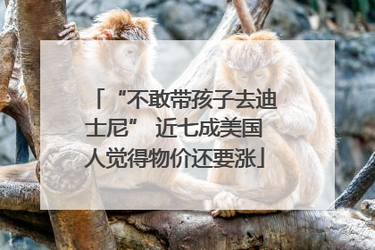 “不敢带孩子去迪士尼” 近七成美国人觉得物价还要涨