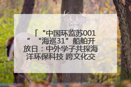 “中国环监苏001”“海巡31”船舶开放日：中外学子共探海洋环保科技 跨文化交流筑牢“蓝色”友谊