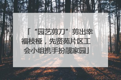 “园艺剪刀”剪出幸福枝桠，先贤苑片区工会小组携手扮靓家园