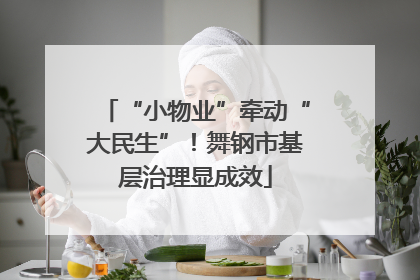 “小物业”牵动“大民生”！舞钢市基层治理显成效