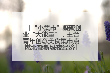 “小集市”凝聚创业“大能量”，王台青年创意美食集市点燃北部新城夜经济