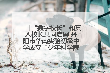 “数字校长”和真人校长共同启屏 丹阳市华南实验初级中学成立“少年科学院”共筑科技创新梦