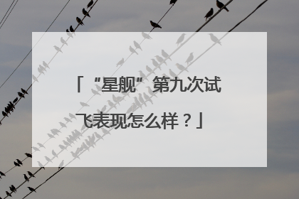 “星舰”第九次试飞表现怎么样？