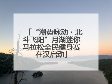 “潮势咏动・北斗飞阳”月湖迷你马拉松全民健身赛在汉启动