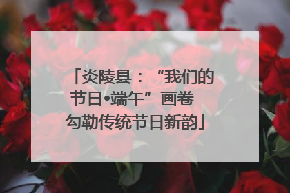 炎陵县：“我们的节日•端午”画卷 勾勒传统节日新韵