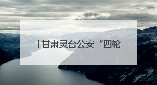 甘肃灵台公安“四轮驱动”砺精兵 战训融合筑牢平安基石