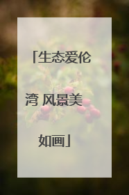 生态爱伦湾 风景美如画