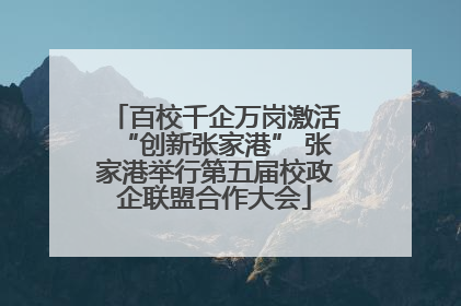百校千企万岗激活“创新张家港” 张家港举行第五届校政企联盟合作大会