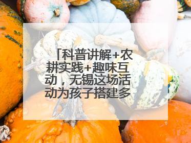 科普讲解+农耕实践+趣味互动，无锡这场活动为孩子搭建多元成长平台