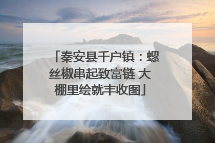 秦安县千户镇：螺丝椒串起致富链 大棚里绘就丰收图