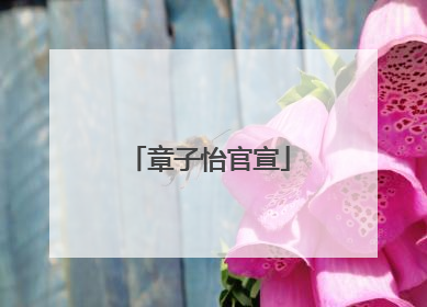 章子怡官宣