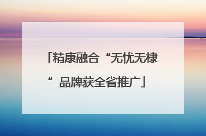 精康融合“无忧无棣”品牌获全省推广