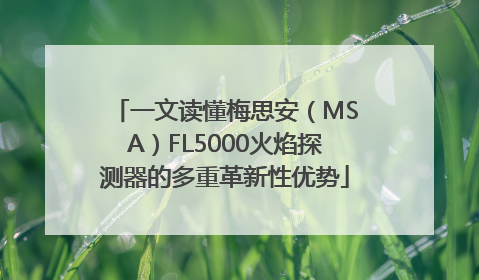 一文读懂梅思安（MSA）FL5000火焰探测器的多重革新性优势