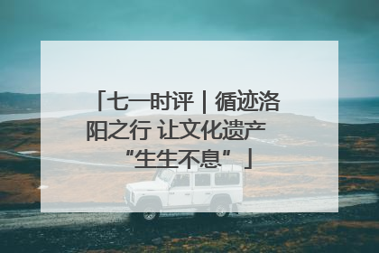 七一时评｜循迹洛阳之行 让文化遗产“生生不息”