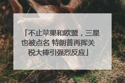 不止苹果和欧盟，三星也被点名 特朗普再挥关税大棒引强烈反应