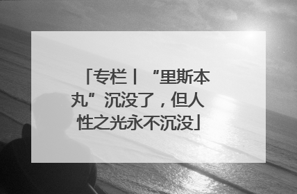 专栏丨“里斯本丸”沉没了，但人性之光永不沉没