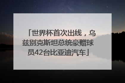 世界杯首次出线，乌兹别克斯坦总统豪赠球员42台比亚迪汽车