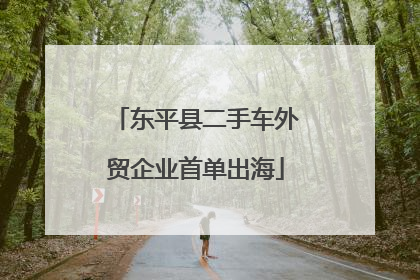 东平县二手车外贸企业首单出海