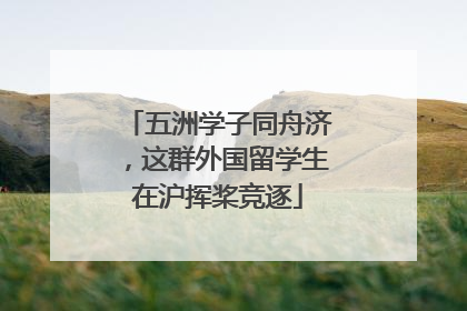五洲学子同舟济，这群外国留学生在沪挥桨竞逐