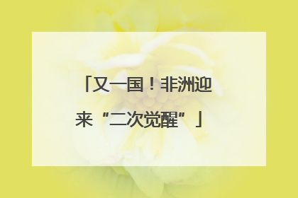 又一国！非洲迎来“二次觉醒”