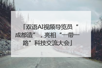 双语AI视频导览员“成都造”，亮相“一带一路”科技交流大会