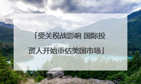 受关税战影响 国际投资人开始重估美国市场