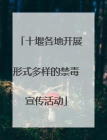 十堰各地开展形式多样的禁毒宣传活动