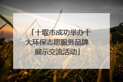 十堰市成功举办十大环保志愿服务品牌展示交流活动