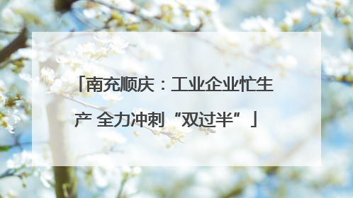 南充顺庆：工业企业忙生产 全力冲刺“双过半”