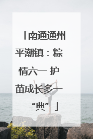 南通通州平潮镇：粽情六一 护苗成长多一“典”