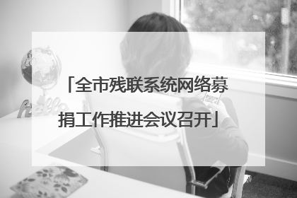 全市残联系统网络募捐工作推进会议召开