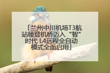 兰州中川机场T3航站楼登机桥迈入“智”时代 L4远程全自动模式全面启用