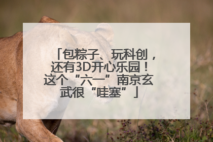 包粽子、玩科创，还有3D开心乐园！这个“六一”南京玄武很“哇塞”
