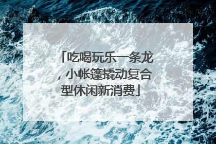 吃喝玩乐一条龙，小帐篷撬动复合型休闲新消费