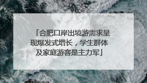 合肥口岸出境游需求呈现爆发式增长，学生群体及家庭游客是主力军