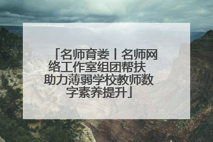 名师育娄丨名师网络工作室组团帮扶 助力薄弱学校教师数字素养提升