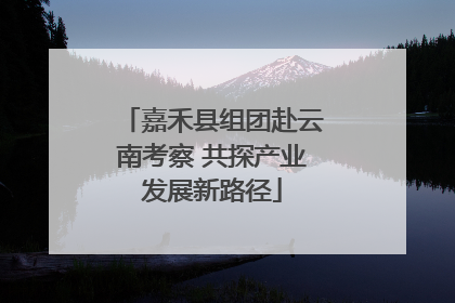 嘉禾县组团赴云南考察 共探产业发展新路径
