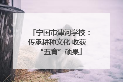 宁国市津河学校：传承耕种文化 收获“五育”硕果