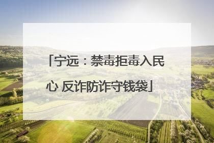 宁远：禁毒拒毒入民心 反诈防诈守钱袋