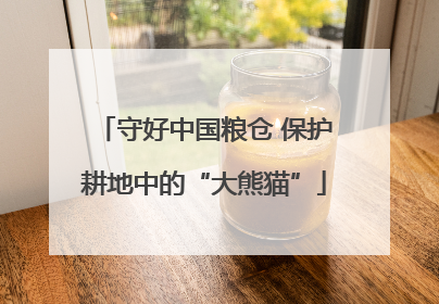 守好中国粮仓 保护耕地中的“大熊猫”