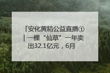 安化黄精公益直播①｜一棵“仙草”一年卖出32.1亿元，6月26日10:00新湖南直播揭秘安化黄精变黄金的“密码”