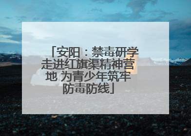 安阳：禁毒研学走进红旗渠精神营地 为青少年筑牢防毒防线