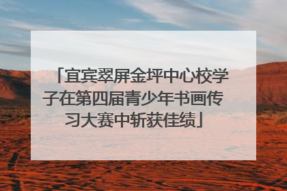 宜宾翠屏金坪中心校学子在第四届青少年书画传习大赛中斩获佳绩