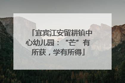宜宾江安留耕镇中心幼儿园：“芒”有所获，学有所得