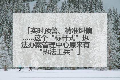 实时预警、精准纠偏……这个“标杆式”执法办案管理中心原来有“执法工兵”