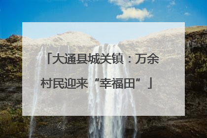 大通县城关镇：万余村民迎来“幸福田”