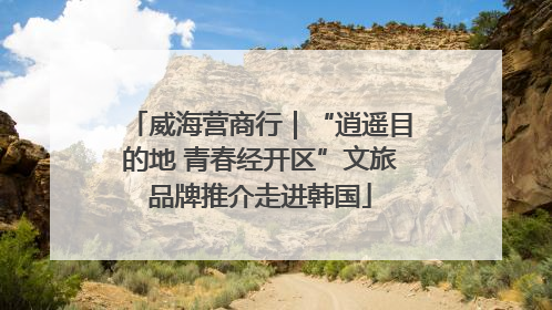 威海营商行｜“逍遥目的地 青春经开区”文旅品牌推介走进韩国