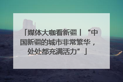 媒体大咖看新疆丨“中国新疆的城市非常繁华，处处都充满活力”