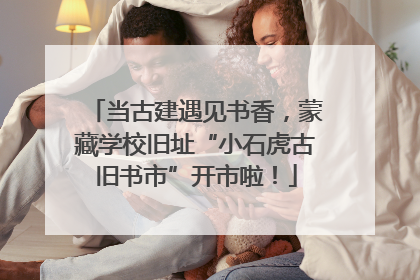 当古建遇见书香，蒙藏学校旧址“小石虎古旧书市”开市啦！